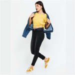 "Skinny Fit Dark Washed High-Rise Jeans "