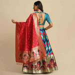 Jacquard Work Semi-Stitched Lehenga Choli With Dupatta