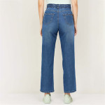 "Women Solid Dark Flared Jeans "