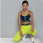 HRX By Hrithik Roshan Running Women Blue Colourblock Sports Bra
