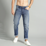 "The Lifestyle Co Men Blue Slim Fit Mid-Rise Clean Look Stretchable Jeans "