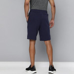 Men Navy Blue Solid Regular Fit ESS 10" Sports Shorts