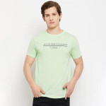 Green Chest-Printed Topwear