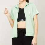 KAPPA Women Striped Zip Closure Sports Jacket
