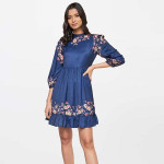 "Women Floral A-line Dress "