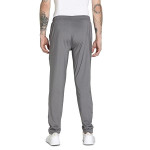 SAAVA Men's Knitted Poly Cotton Grey Milange & Blue Terry Tracksuit
