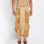 "Men Brown Solid Dhoti Pants "