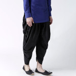 "Men Black Solid Dhoti Pants "