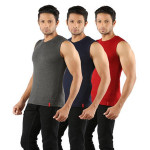 Solo Mens Designer Round Neck Cotton Muscle Tee Vest Casual Sleeveless