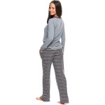U.S. Polo Assn. Womens Casual Long Sleeve Shirt and Pajama Pants Sleep Sleepwear Set