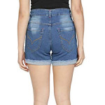 Club A9 Women's Dark Blue Denim Shorts | Regular Fit | Stretchable