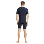 Speedo Men's Short Sleeve Sun Top (True Navy/Pool, 42)