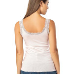 VAVONNE Lace Camisole Tank Tops for Women, Soft Stretch Ribbed Cotton Cami