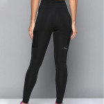 HRX Active by Hrithik Roshan Women Black Slim Rapid Dry Tights