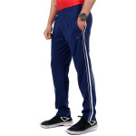 Blue Side Striped Full Length Track Pant