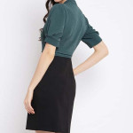 "Women Solid Sheath Dress "