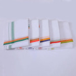 "Plain White Cotton Vesti, Size: Free Size "