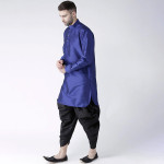 "Men Black Solid Dhoti Pants "