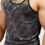 Men Grey Printed Slim-Fit Innerwear Vests