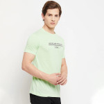 Green Chest-Printed Topwear