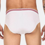 White Solid Hipster Brief