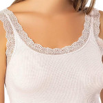 VAVONNE Lace Camisole Tank Tops for Women, Soft Stretch Ribbed Cotton Cami
