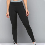 Women Black Solid Tights