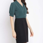 "Women Solid Sheath Dress "