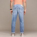 Men Blue Slim Fit Heavy Fade Stretchable Jeans