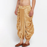 "Men Brown Solid Dhoti Pants "