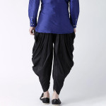 "Men Black Solid Dhoti Pants "