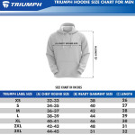 Triumph Men's Polyester Customized Winter Thermal Hooded Hoodie Sweatshirt