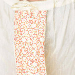 "Men Off White & Orange Printed Dhoti Pants "