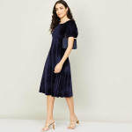 "Women Solid A-line Dress "